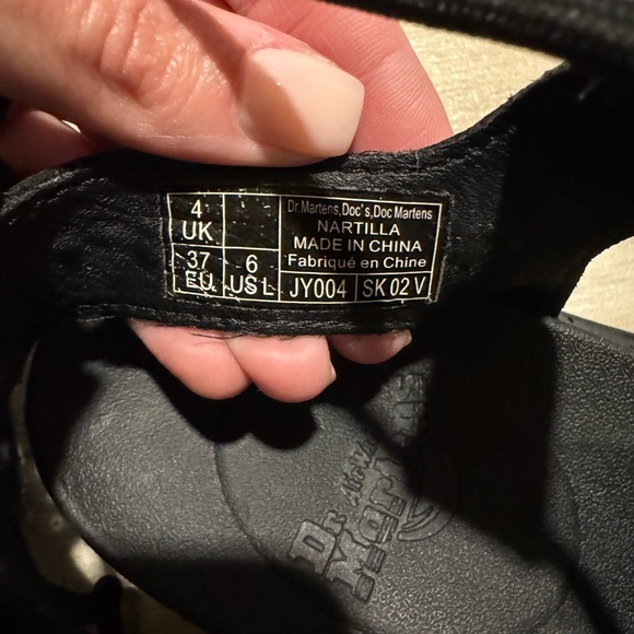 Dr. Martens Nartilla Black Strappy Sandals Gladiator Size 6 - Picture 4 of 6